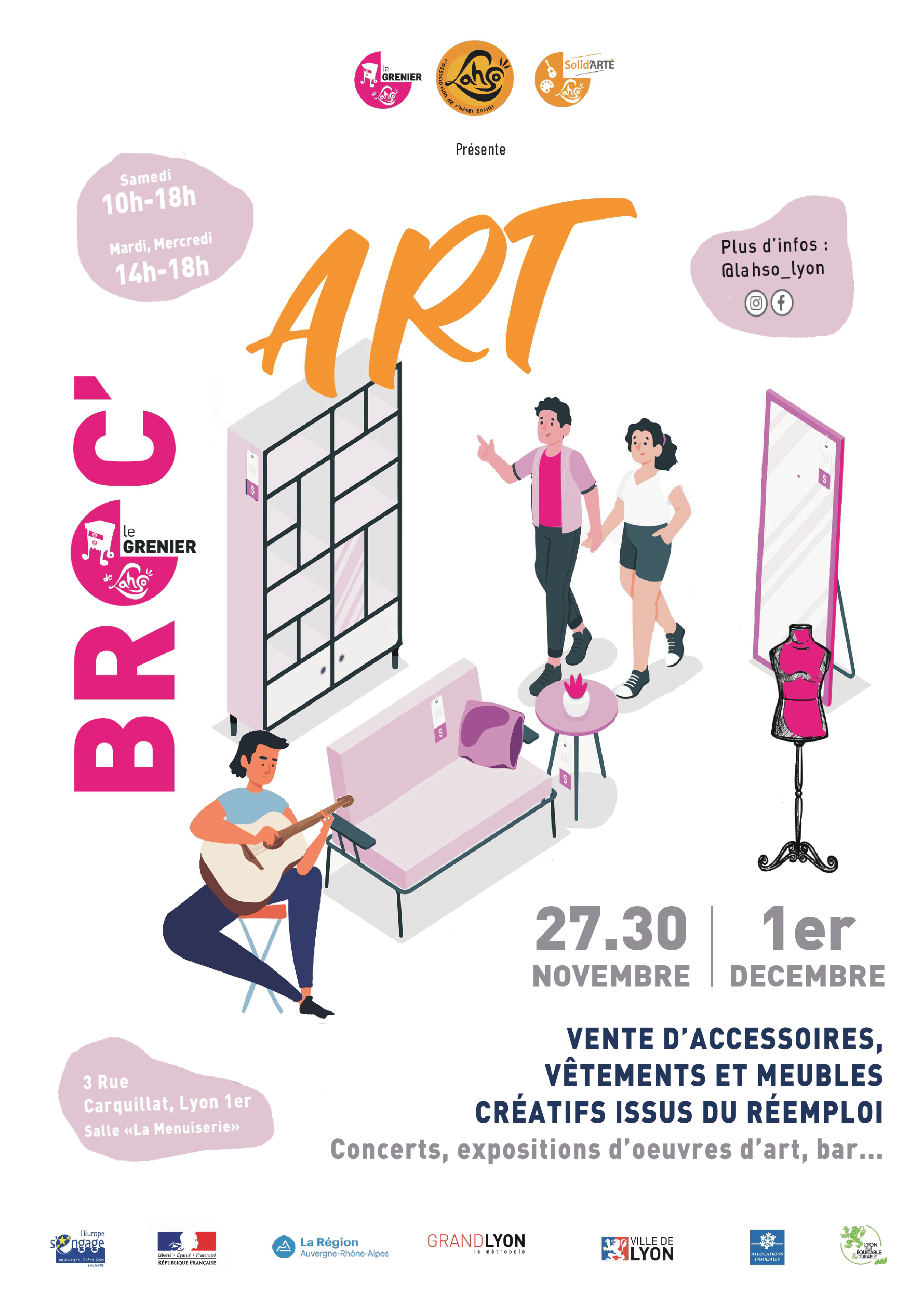 Le Grenier de LAHSo et Solid'Arte font leur Broc'art !